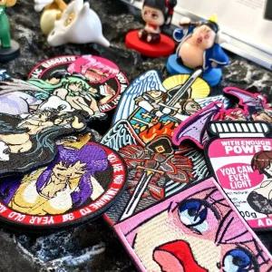 장식 와팬 가죽 데코 프린트 다림질 스티커 부착 자수 십자가 액세서리 열