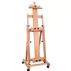 전문가용 대형 이젤 미술학원 유화 스케치 공방 원목 스탠드