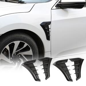 범용 범용 탄소 섬유 검은 자동차 장식 셀 공기  흡입 후드 특종 보닛 환기 커버 스티커