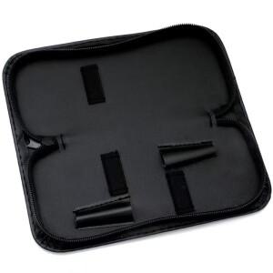 이발 가위 가방 살롱 PU 가죽 지퍼 휴대용 파우치 박스 미용 헤어 스타일링 케이스 액세서리