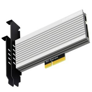 [호환품]M.2 NVMe SSD용 to PCIe 4.0 X4 어댑터 초대형 알루미늄 방열판