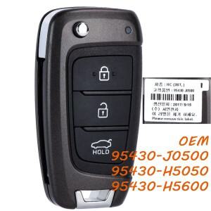[호환품]KEYECU OEM 보드 95430-J0500 현대 호환 엑센트  용 스마트 호환 리모컨 키 433M 호환Hz 3버튼 로