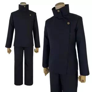 주술회전 Jujutsu JJK 만화 애니메이션 Fushiguro 메구미 코스프레 의상 가발 진한 블루 자켓 바지 유니폼