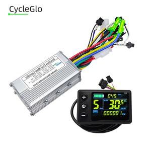 전자 자전거 전기 산악 스쿠터 24V 36V 48V 250W 13A 15A 브러시리스 모터 드라이브 컨트롤러 S866 컬러 LC