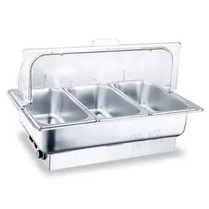 전기 워머기 온도 조절 스텐 중탕기 투명 용기 가열 그릇 업소용
