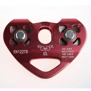 텐덤 도르래 알루미늄 편향 (베어링+롤러) 1. 로프 케이블카 걸이식 레드