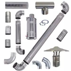 화목 난로연통 보일러 100mm 두꺼운 스테인리스