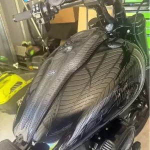 할리 데이비슨 로우라이더 S 100% 3K 순수 드라이 카본 파이버 오토바이 사이드 패널 페어링 키트 2022-202