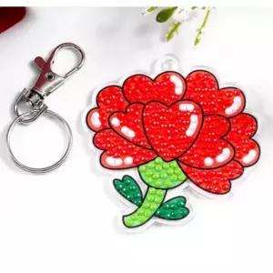선물 보석 열쇠고리 십자수 초등 하트 카네이션 만들기 키트 키링 어버이날 DIY 가정의달