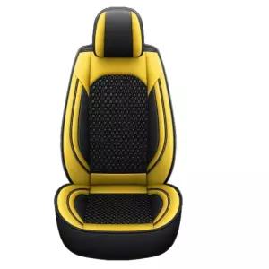 포크레인 굴착기 시트커버 고급인조가죽 레드블랙 통기성메쉬 사계절 풀커버 의자 방석 오염