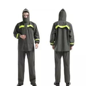남자 방수 소재 작업용 아웃도어 다용도 상하의 비옷 작업복