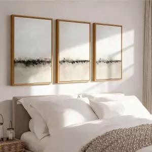 바스쿠로 초대형 액자 3D 생활 식당용 수제 중성 미술 그림 벽용 텍스처 추상 미니멀리스트 아트워크 3종