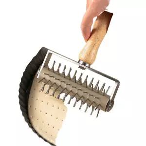 홈베이킹 그물 반죽롤러 피자 페이스트리 천공 스텐 제빵