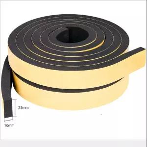 10M 자체 접착식 고무 스폰지 씰 스트립 폼 웨더 스트리핑 도어 단열 테이프 충돌 방지 켓