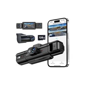 Sprleaf 4 채널 360 대시캠 레이더 풀 HD 후면 측면 카메라 주차 모드 WiFi GPS 야간 투시 루프 녹화 G센서 하드와이어 키트