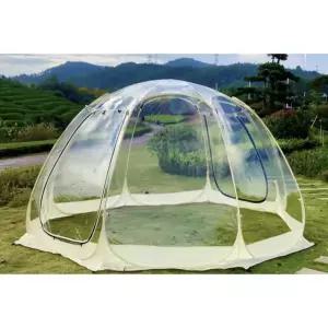 야외 캠 투명 온실 쉘터 카페 투명돔텐트 이글루 장박