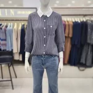 [프렐린]배색 카라 스트라이프 블라우스 RBB2520111_SC_SC