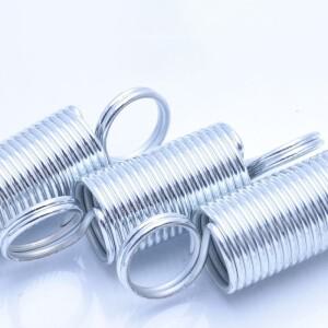 와이어 직경 0.7mm 아연 도금 인장 스프링 폐쇄 루프/후크 포함 길이 20 200mm
