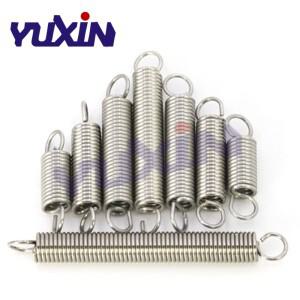 20 개 0.5x5mm 스테인레스 스틸 인장 스프링 듀얼 후크 포함 외경 길이