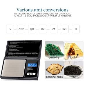 200g x 0.01g 미니 정밀 포켓 저울 전자 디지털 금 보석용 밸런스 그램