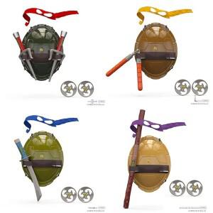 틴에이지 뮤턴트 닌자 터틀즈 TMNT 거북이 껍질 백팩 코스프레 의상 세트  파티 역할 놀이 할로윈 크리스마