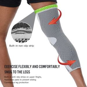 무릎 통증을위한 2PC 교정기 압축 슬리브 반월 상 연골 눈물 염 완화