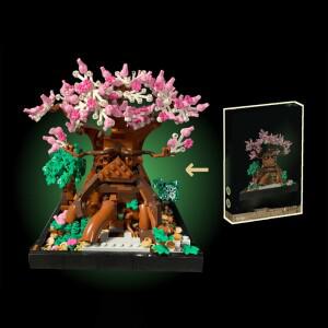 746PCS MOC 젤다드 - 그레이트 데쿠 트리 블록 장난감 식물 분재 나무 건축 모델 DIY 아이디어 교육용 브릭