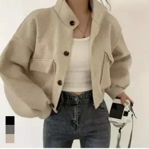 여성 가오리핏 크롭기장 러블리 가을겨울 아이템 코트