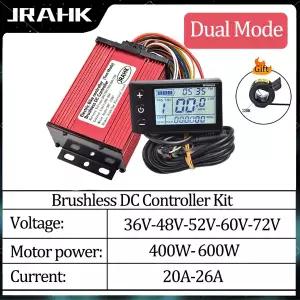 JRAHK 전기 자전거 키트 72V 600w 컨트롤러 36V 500W 전기 스쿠터 컨트롤러 60V 1000W 48V 26A 모토
