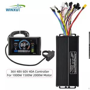 전기 산악 자전거 스쿠터에 36V 48V 60V 40A 1000W 1500W 2000W Ebike 브러시리스 전동 드라이브 컨트롤러
