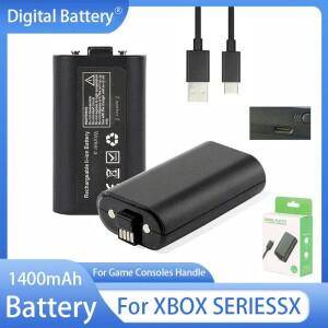 Xbox 시리즈 게임 컨트롤러 콘솔한 1400mAh 배터리 2.8V 실제 용량 핸들 내장 패드