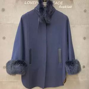 로로피아나 베이비 캐시미어 폭스퍼 케이프코트 사이즈 M 148812890