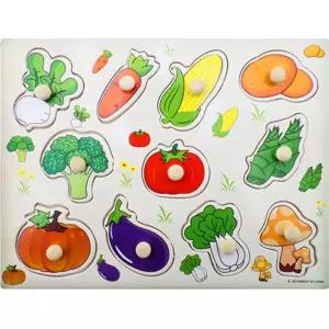 아기첫퍼즐 놀이 소근육발달 야채꼭지퍼즐 촉감 영유아 두뇌트레이닝