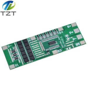 TZT 리튬 이온 배터리 포렉트 보드 태양광 조명 BMS PCB 전기 자전거 스쿠터용 밸런스 포함 24V 6S 40A 186