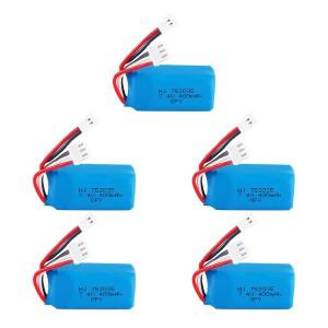 1-5pcs 2S 7.4V 400mah Lipo 배터리 RC DM007 비행기 쿼드 콥터 드론 헬리콥터 장난감 예비 부품