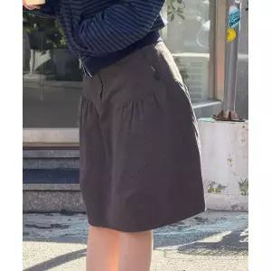 CGP (우먼) 도트 미디 스커트-차콜