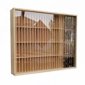 레코드 우드 데스크탑 카세트테이프 정리함 보관함 멀티