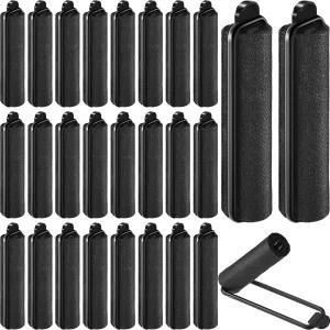 Syhood 60 새틴 폼 스펀지 헤어 롤러 소프트 스타일링 컬링 헤어드레싱 블랙 펌 웨이브 로드 0.6인치