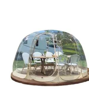 북극랑 대형 8각 원터치 쉘터 PVC 텐트 투명 돔텐트