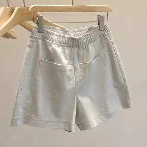 M2 여성 숏팬츠 여름 앞포켓 캐주얼 반바지 하이웨스트 A라인 와이드 핫팬츠 JEN2