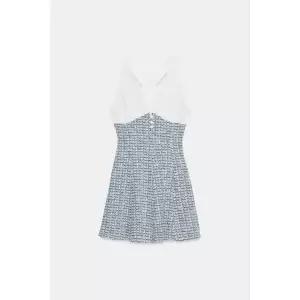 자라 ZARA 콤비 스트럭처 원피스 - 블루 화이트 3761725