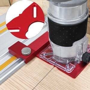 일반적인 트랙쏘 가이드 호환 레일 스톱이  목공용 알루미늄 라우터 어댑터 조정 렌치