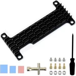 라즈베리 파이 제로 2W/WH용 열 테이프가 있는 알루미늄 방열판 쿨러