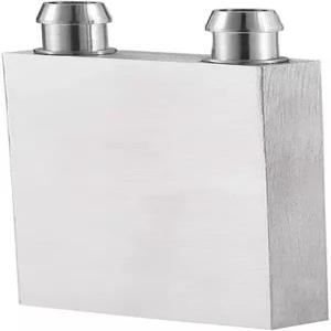 PC 컴퓨터 CPU 그래픽 라디에이터용 노즐이 있는 uxcell 알루미늄 수냉 블록 40x80mm 연마 방열판