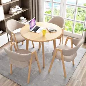 상담테이블 4인 라운드 리셉션 식당 식탁 북유럽 둥근