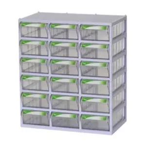 [문구/오피스] 수납함 책상정리 아크릴문서함 6칸 사무서랍함 파일박스 정리함