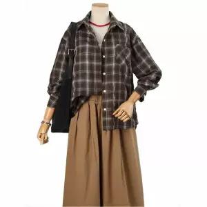 [하프클럽/쉬즈나인]커터 멀티 체크 남방