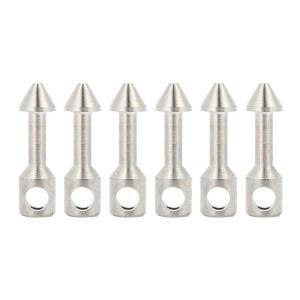 EVTSCAN 6PCS 스테인리스 스틸 위시본 스피어 낚시 밴드 스피어건 액세서리 다이버용 경량 고강도 와이어 최대 2MM까지 땋은 와이어에 맞습니다