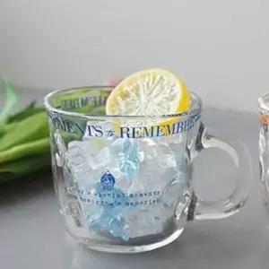 쥬스컵 아델리아 레터링 유리컵 맥주컵 고블렛