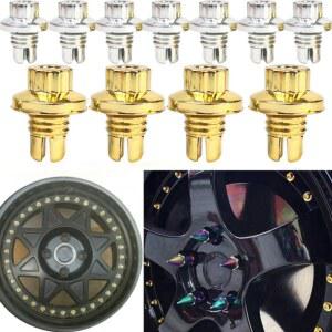 범용 자동차 바퀴 너트 타이어 나사 액세서리 스파이크 볼트 플라스틱 리벳 교체 장식